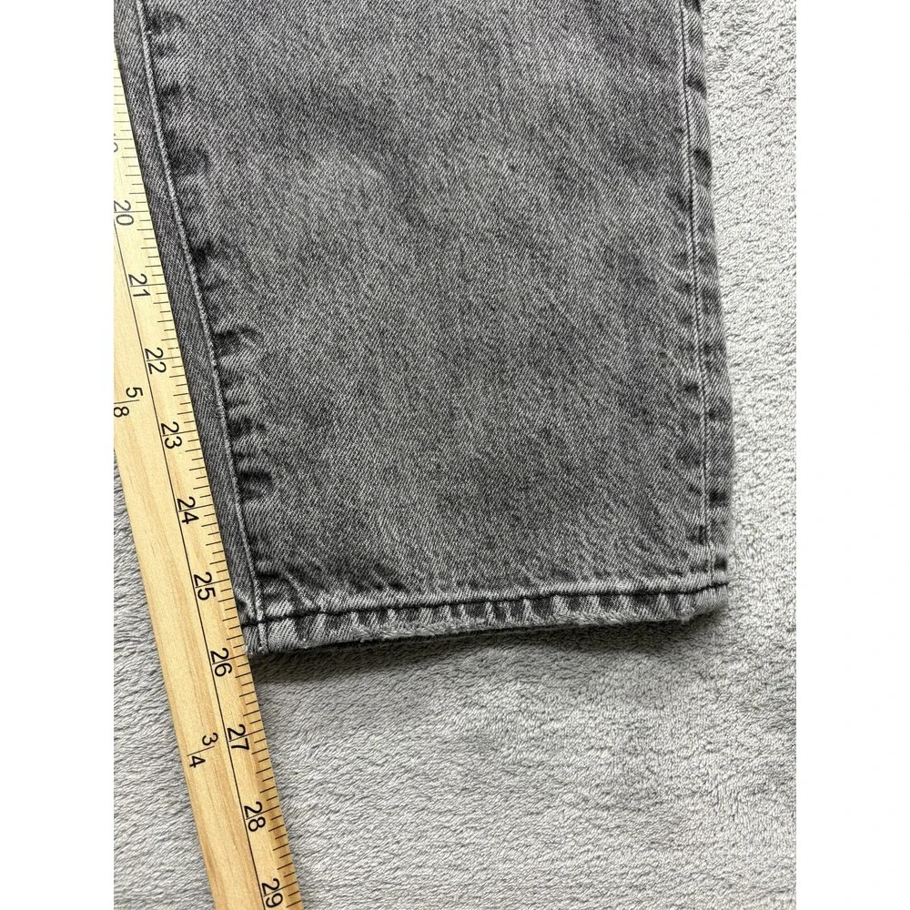 American Eagle Jeans Men Measured 36x26 Black Distressed Relaxed Fit 100% Cotton